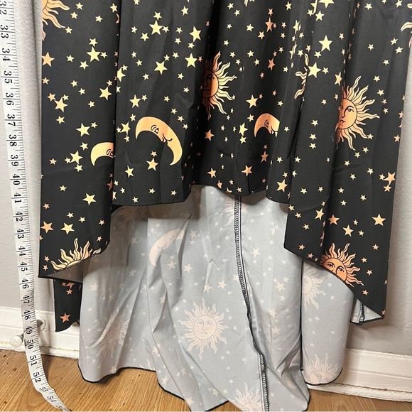 SHEIN Romwe Women's | Pinup Celestial Cold Shoulder Sweet🖤 Dress, med (6), NWOT - Picture 7 of 12